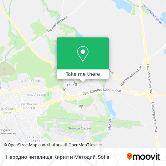 Народно читалище Кирил и Методий map