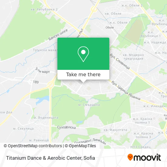Карта Titanium Dance & Aerobic Center