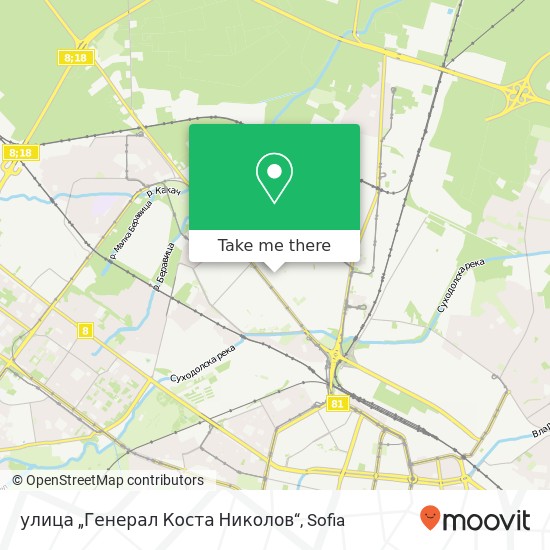 Карта улица „Генерал Коста Николов“