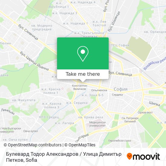 Булевард Тодор Александров / Улица Димитър Петков map