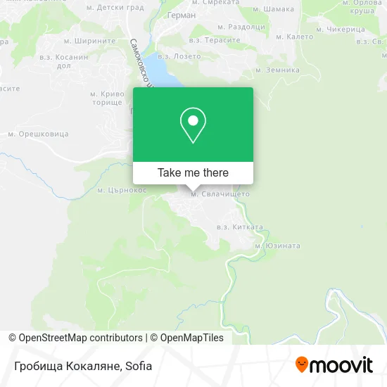 Карта Гробища Кокаляне