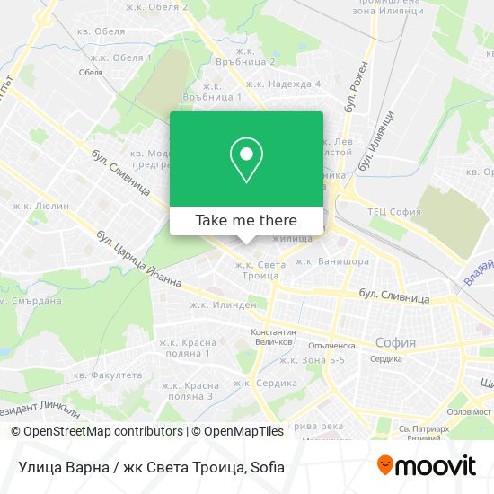 Улица Варна / жк Света Троица map