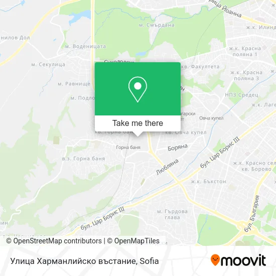 Карта Улица Харманлийско въстание