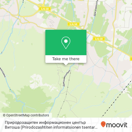 Природозащитен информационен център Витоша (Prirodozashtiten informatsionen tsentar Vitosha) map