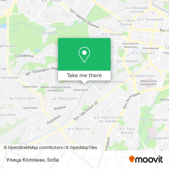Улица Коломан map