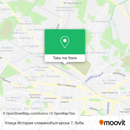 Карта Улица История славянобългарска 7