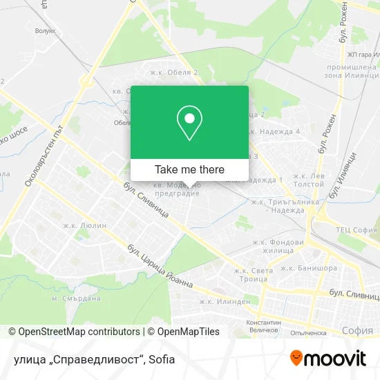 Карта улица „Справедливост“