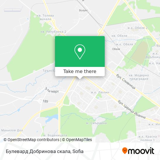 Булевард Добринова скала map