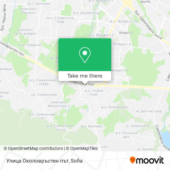 Улица Околовръстен път map