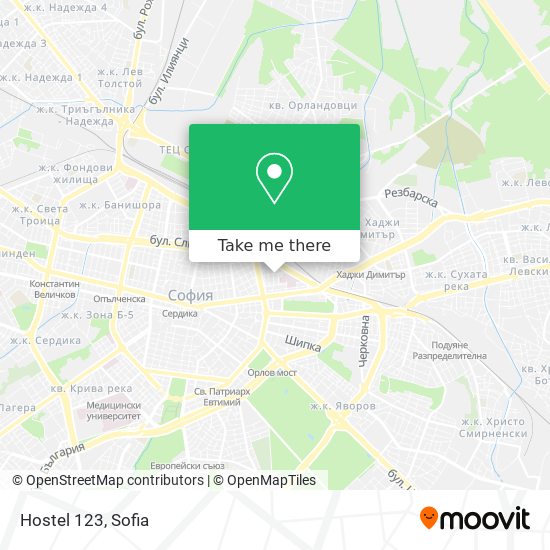 Hostel 123 map