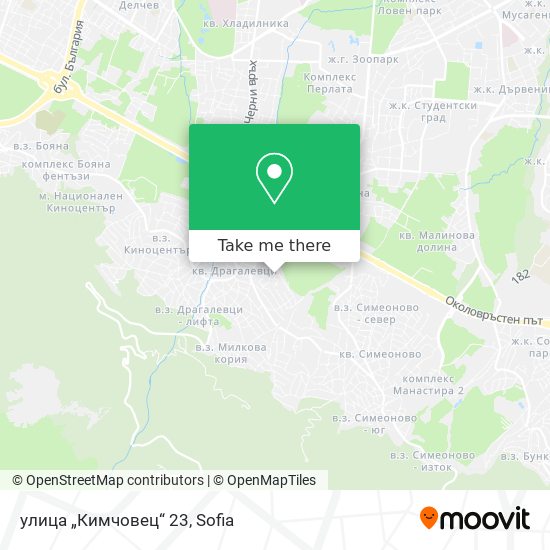 улица „Кимчовец“ 23 map
