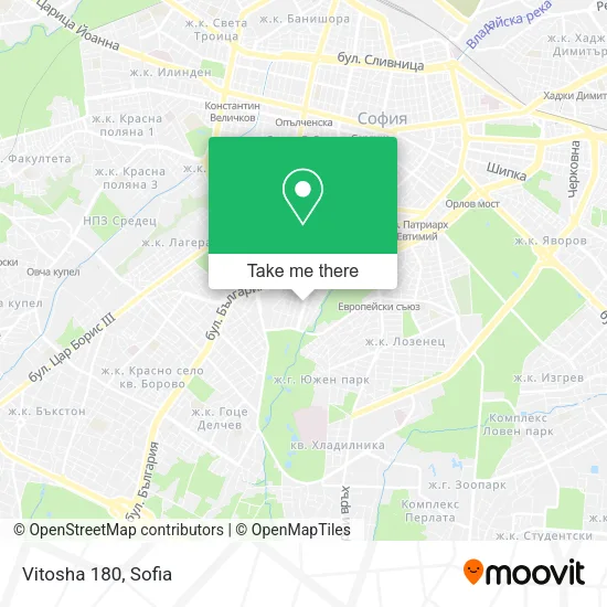 Карта Vitosha 180