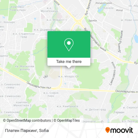 Карта Платен Паркинг