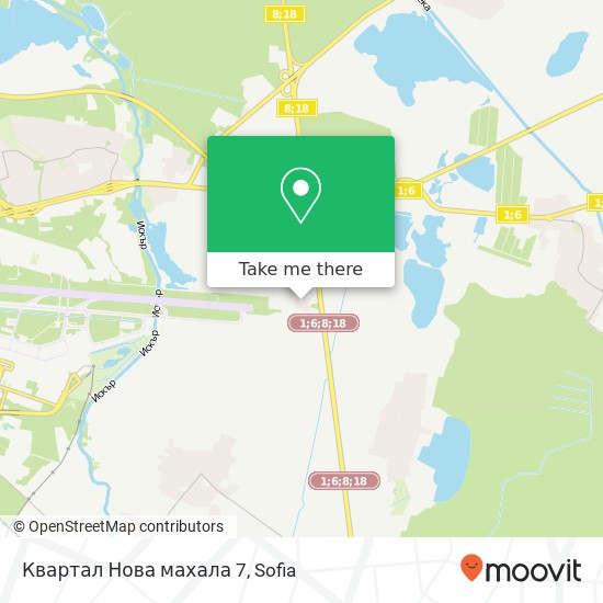 Карта Квартал Нова махала 7