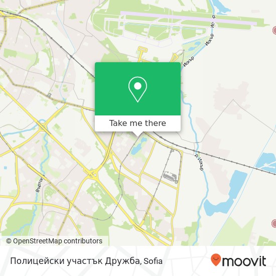 Полицейски участък Дружба map