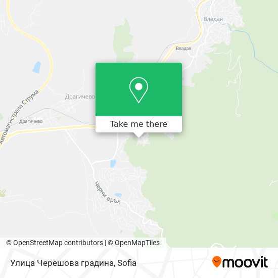 Улица Черешова градина map
