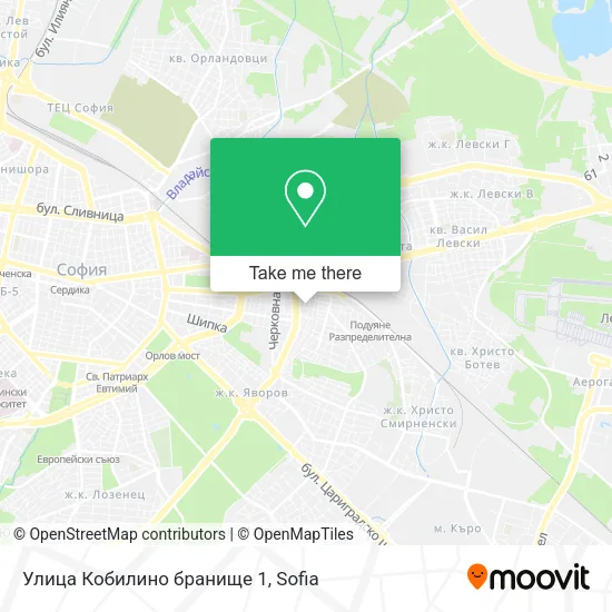 Карта Улица Кобилино бранище 1
