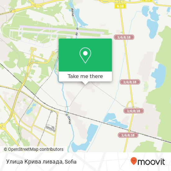 Улица Крива ливада map