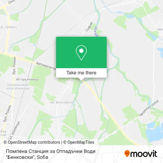 Карта Помпена Станция за Отпадъчни Води "Бенковски"