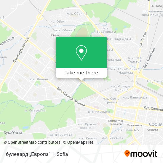 булевард „Европа“ 1 map