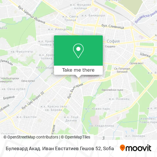Карта Булевард Акад. Иван Евстатиев Гешов 52