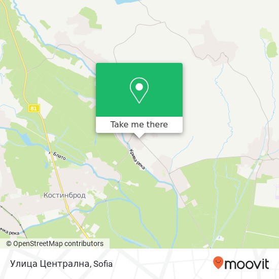 Улица Централна map