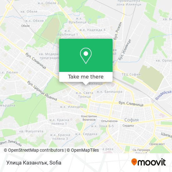 Улица Казанлък map