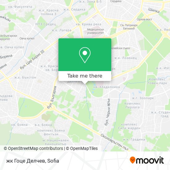жк Гоце Делчев map