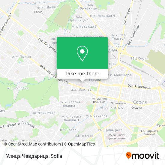 Улица Чавдарица map