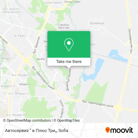 Автосервиз “ в Плюс Три„ map