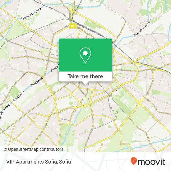 VIP Apartments Sofia map