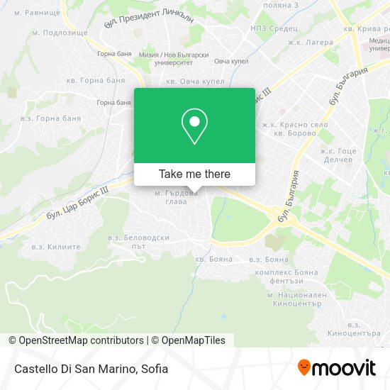 Карта Castello Di San Marino