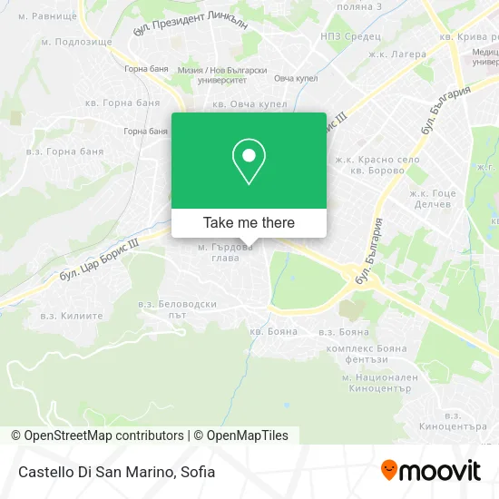 Карта Castello Di San Marino