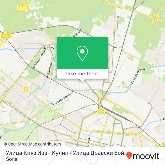 Улица Княз Иван Кулин / Улица Дравски Бой map