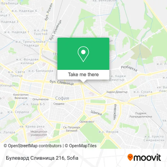 Карта Булевард Сливница 216