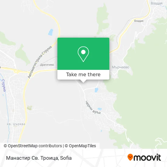 Карта Манастир Св. Троица