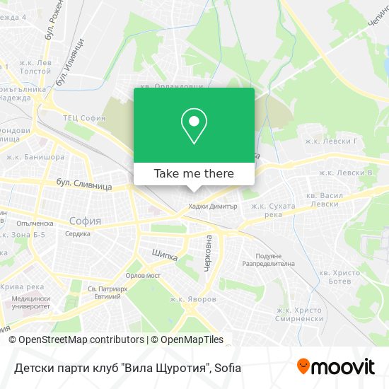 Детски парти клуб "Вила Щуротия" map