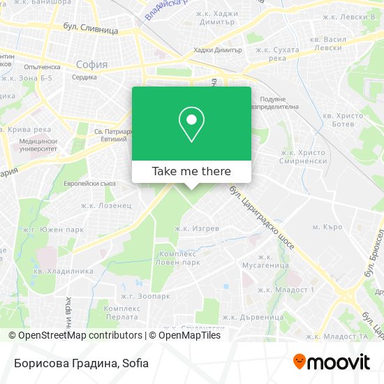Борисова Градина map