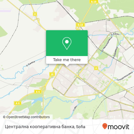 Централна кооперативна банка map