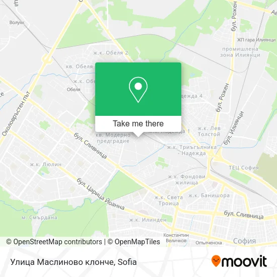 Карта Улица Маслиново клонче