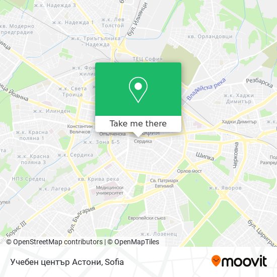 Учебен център Астони map