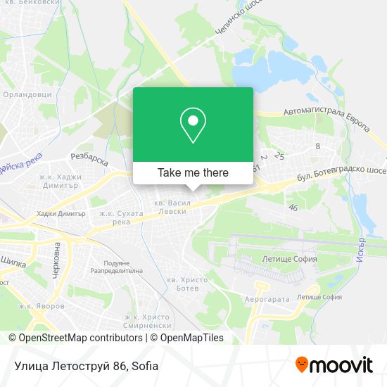 Карта Улица Летоструй 86