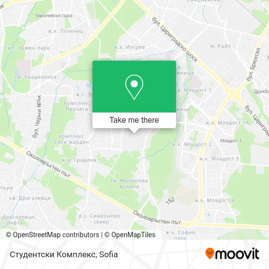 Карта Студентски Комплекс