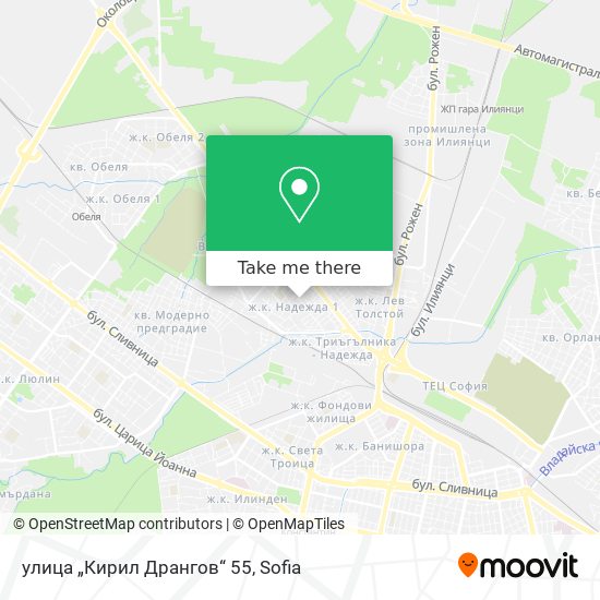 Карта улица „Кирил Дрангов“ 55