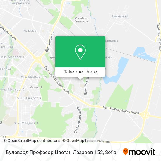 Булевард Професор Цветан Лазаров 152 map