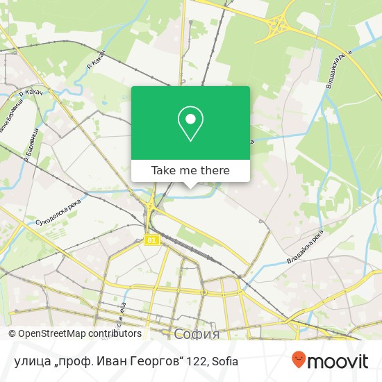 Карта улица „проф. Иван Георгов“ 122