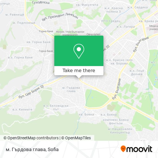 м. Гърдова глава map