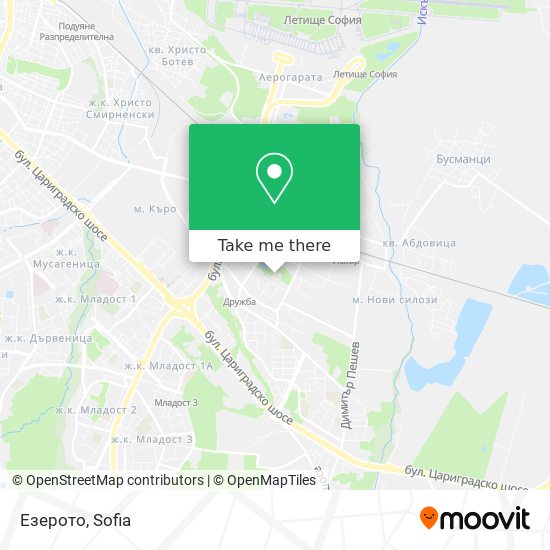 Езерото map