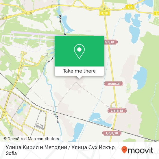 Улица Кирил и Методий / Улица Сух Искър map