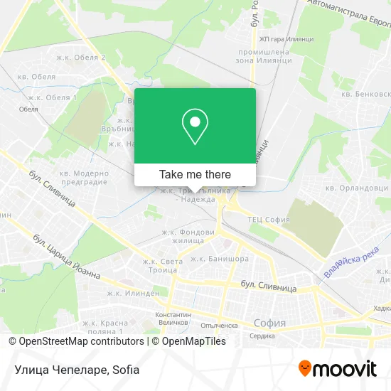 Карта Улица Чепеларе